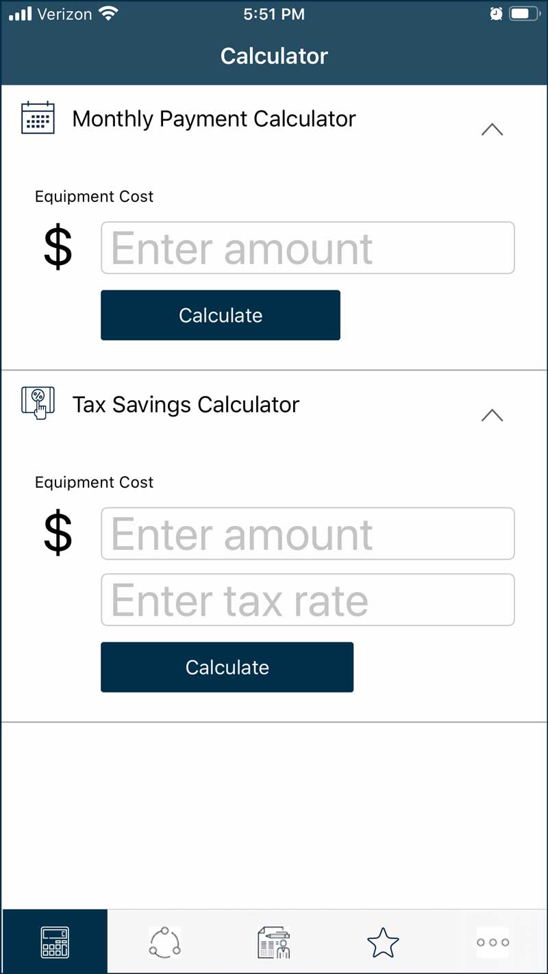 Dimension Funding Mobile App Payments Calculator