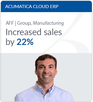 Acumatica cloud ERP manufacturing customer testimonial, AFF Group