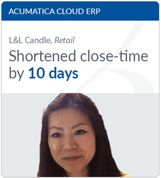 Acumatica cloud ERP retail customer testimonial, L&L Candle