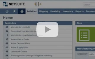 Operations manager NetSuite ERP Video