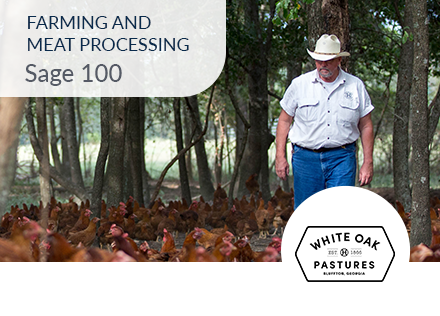 White Oak Pastures Sage 100 ERP farming and meat processing customer success story